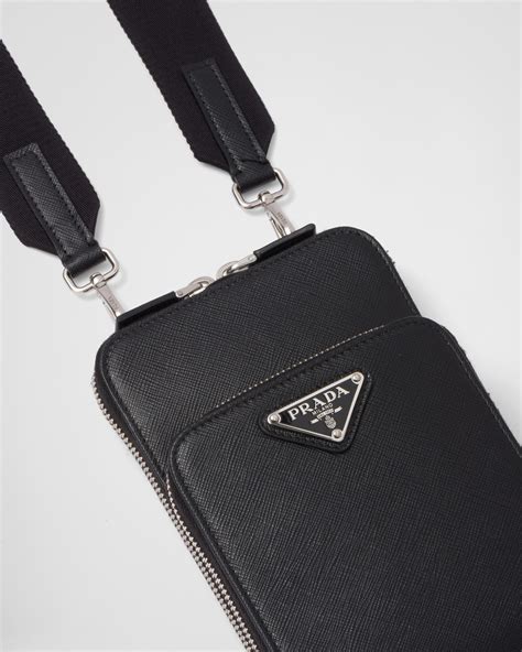 prada signature leather phone case|Shop Prada Saffiano Leather Smartphone Case .